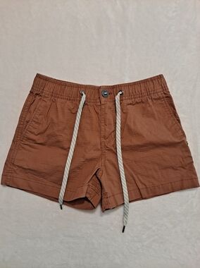 Vuori Rust Brown Elastic Waist Women's Shorts with Drawstring Size XS